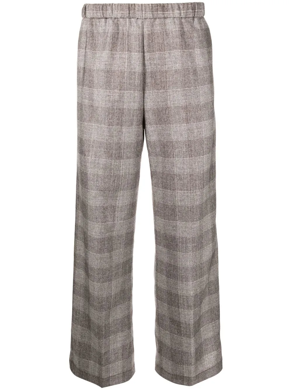 

ASPESI check-pattern cropped trousers - Brown