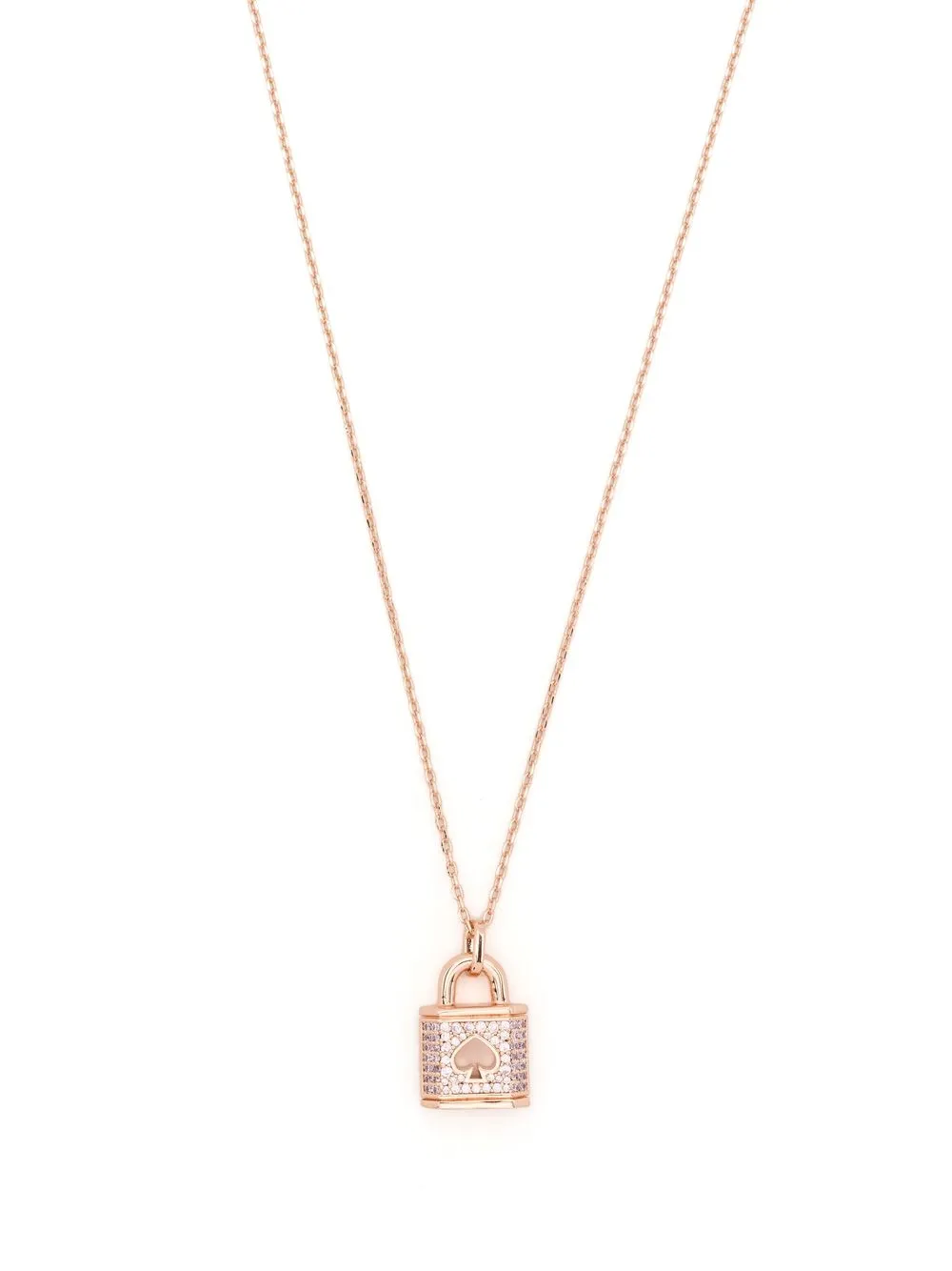 

Kate Spade embellished padlock-pendant necklace - Pink