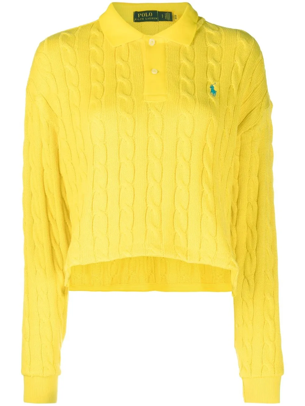 

Polo Ralph Lauren Polo Pony cable-knit jumper - Yellow