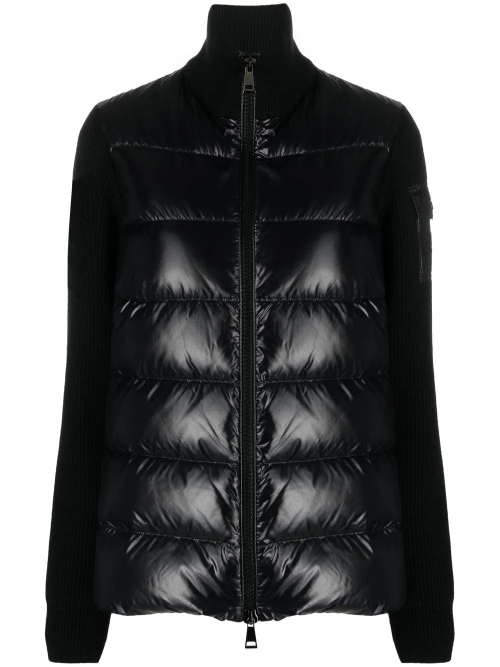 

Moncler panelled down-filled jacket - Black