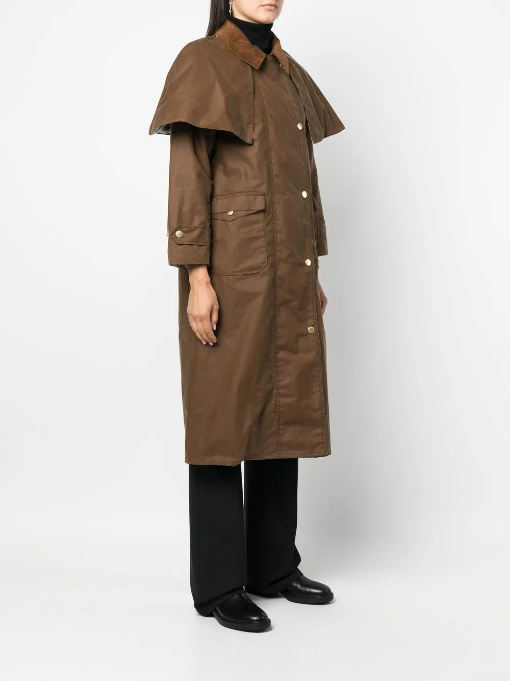 Barbour Elizabeth Waxed Cotton Coat Farfetch