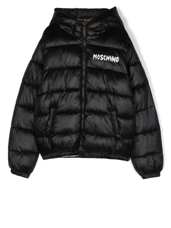 moschino padded coat