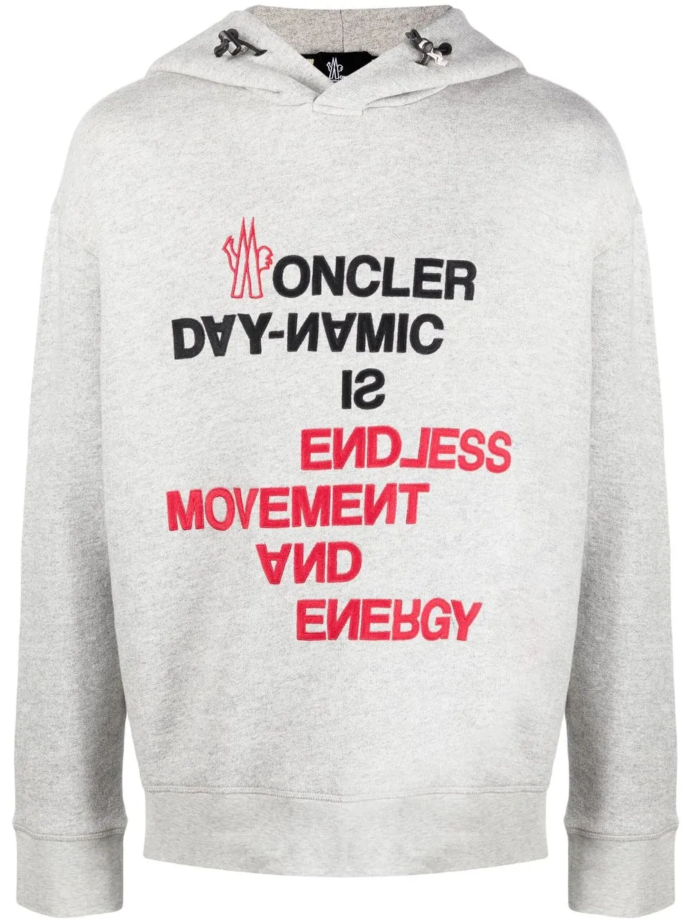 

Moncler Grenoble slogan-print hoodie - Grey