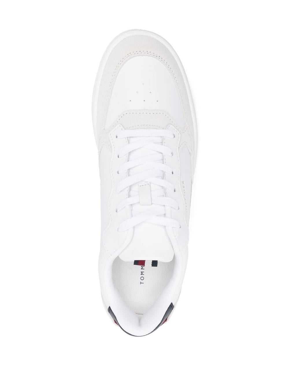 Shop Tommy Hilfiger Elevated Low-top Sneakers In White