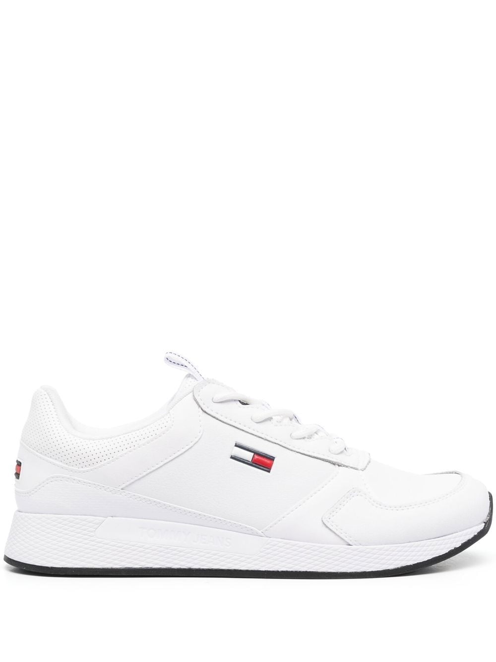 Tommy Jeans Flexi Lace-up Sneakers In White
