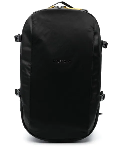 logo-plaque backpack