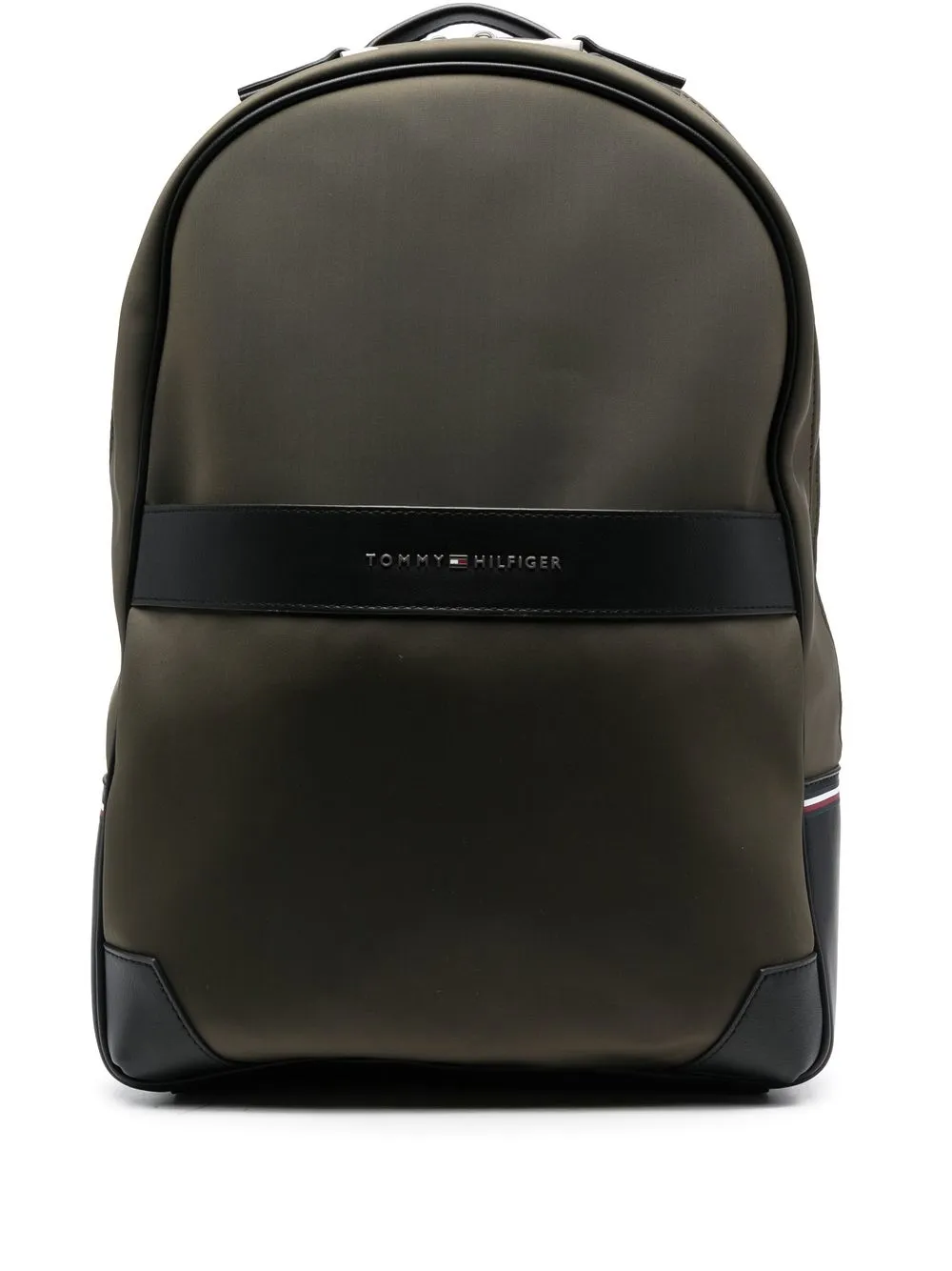 

Tommy Hilfiger logo-plaque backpack - Green