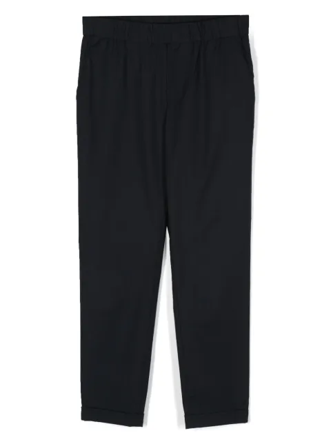 Emporio Armani Kids elasticated-waist straight-leg trousers 