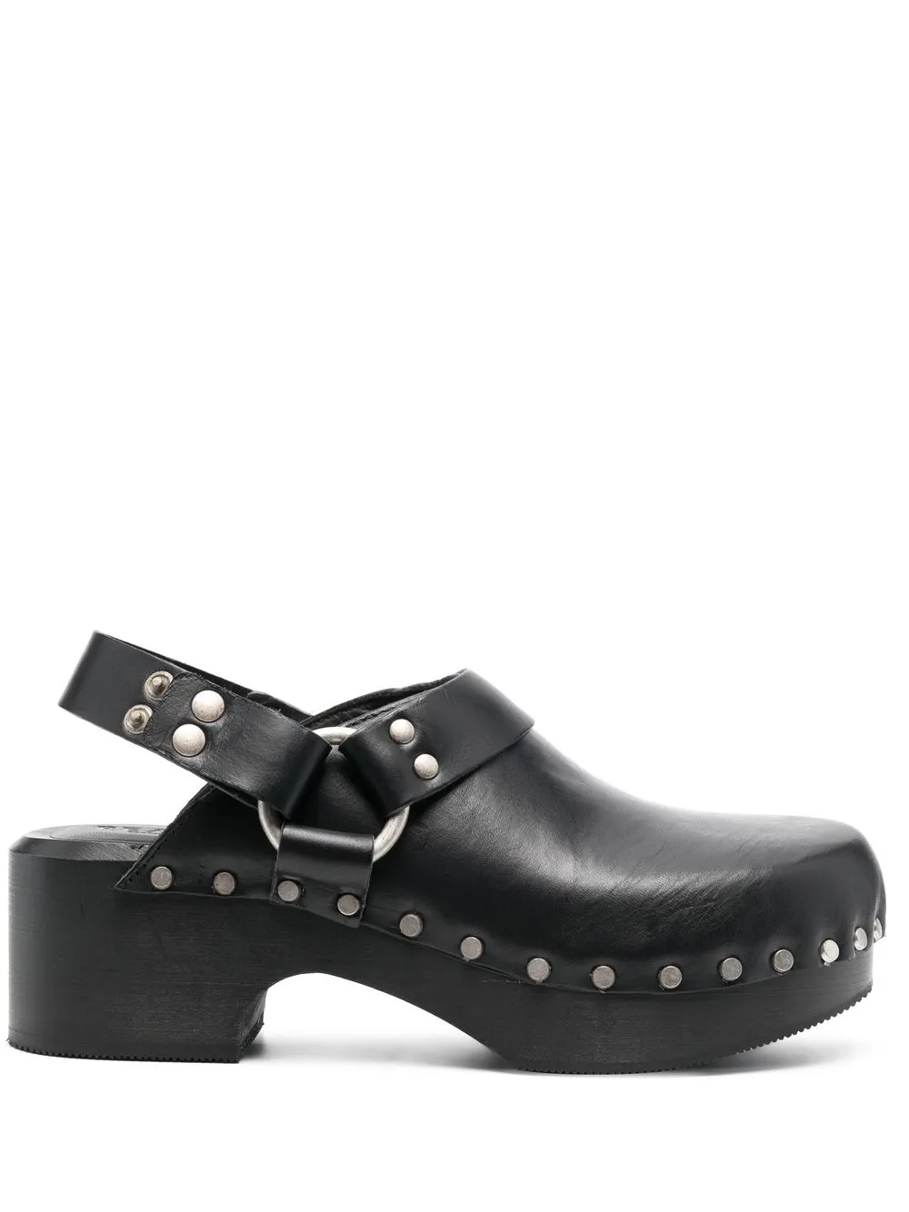 

RE/DONE stud detail mules - Black