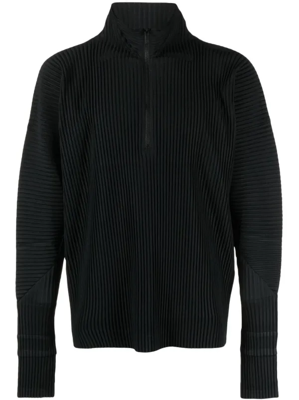 Homme Plissé Issey Miyake technical-pleated half-zip Jumper - Farfetch