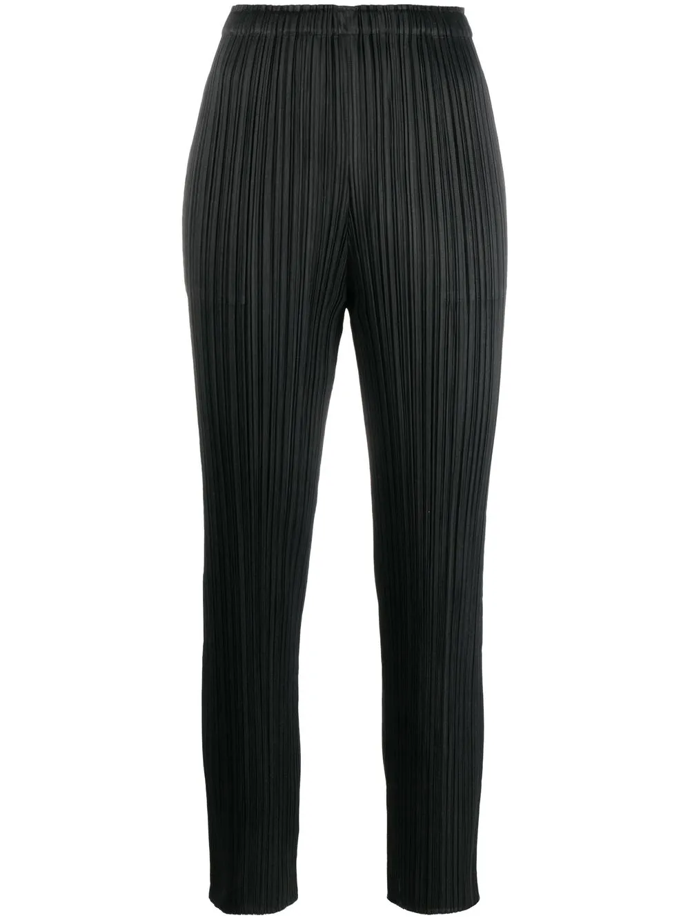 

Pleats Please Issey Miyake pantalones slim con pinzas - Negro
