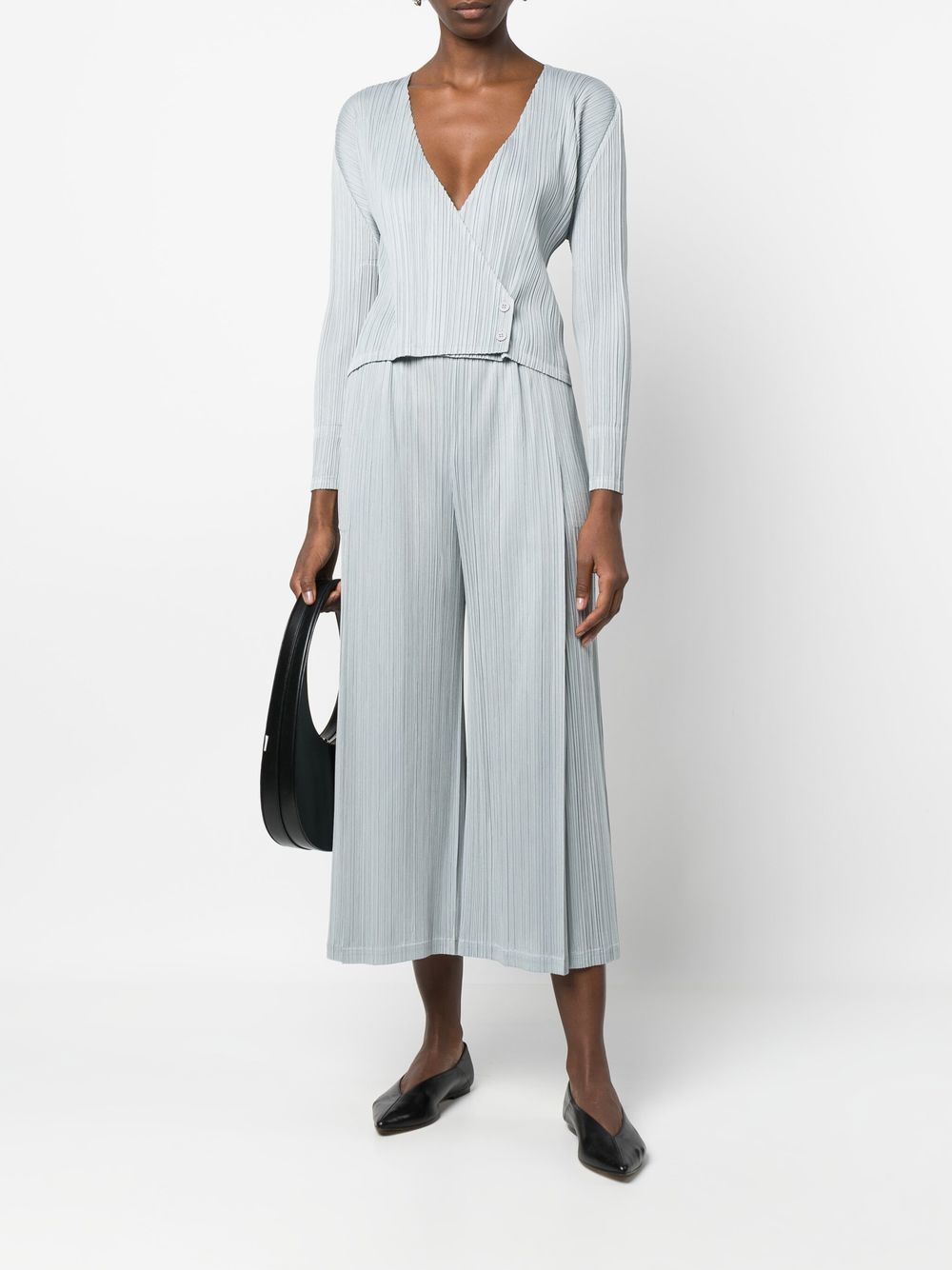 Pleats Please Issey Miyake Geplooide wikkeltop - Grijs