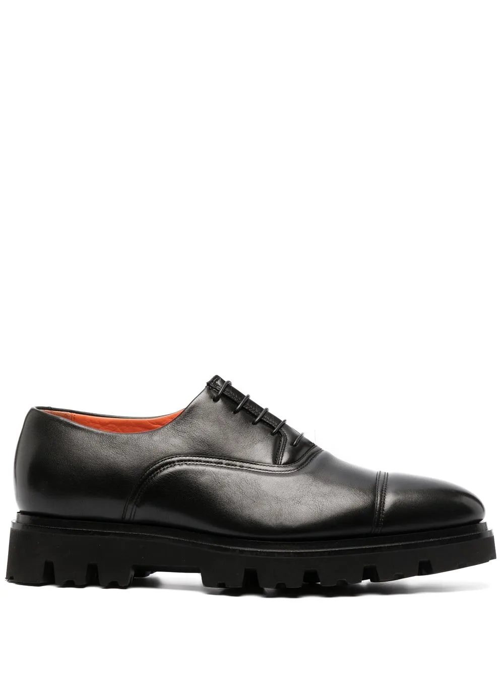 

Santoni 40mm lace-up leather derby shoes - Black