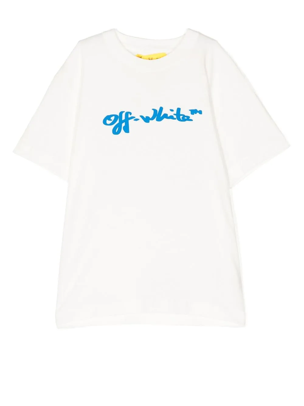 

Off-White Kids playera con logo estampado - Blanco