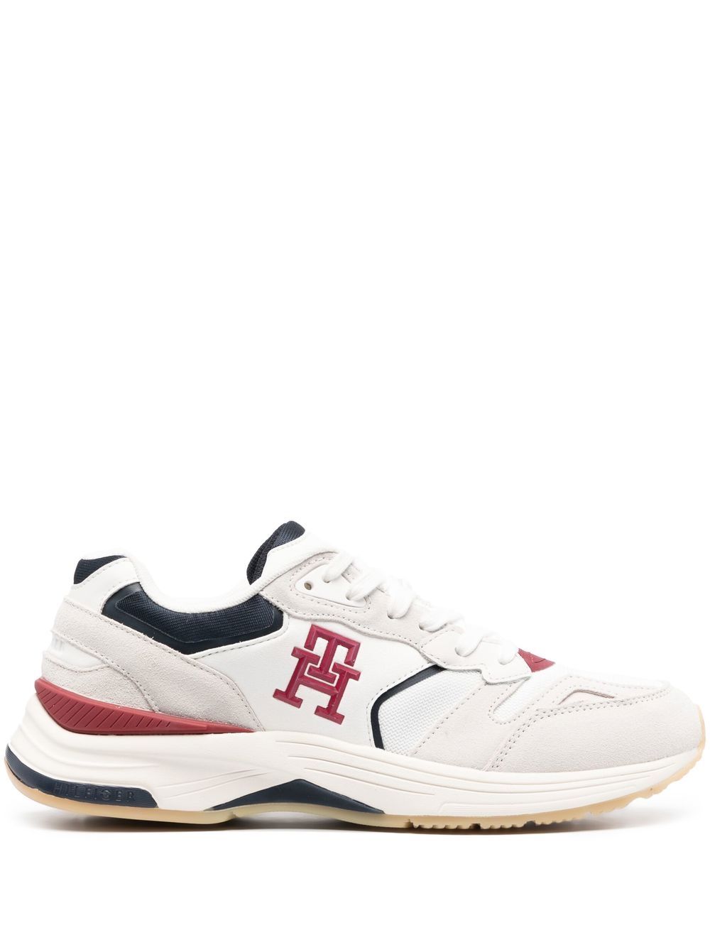 Tommy Hilfiger Panelled Low-top Trainers In Weiss