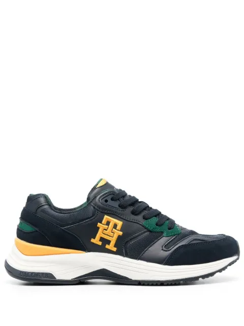 Tommy Hilfiger logo-embroidered lace-up sneakers