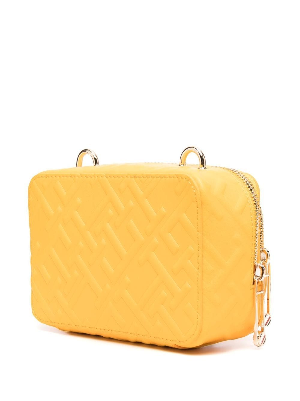 Shop Tommy Hilfiger Logo-plaque Crossbody Bag In Yellow
