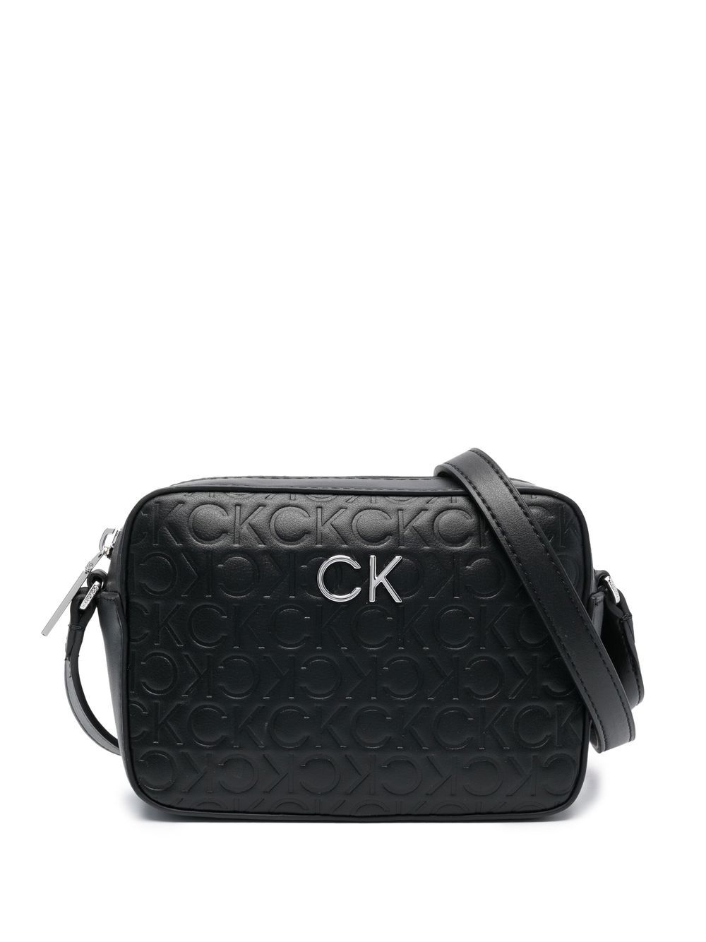 

Calvin Klein logo-debossed camera bag - Black