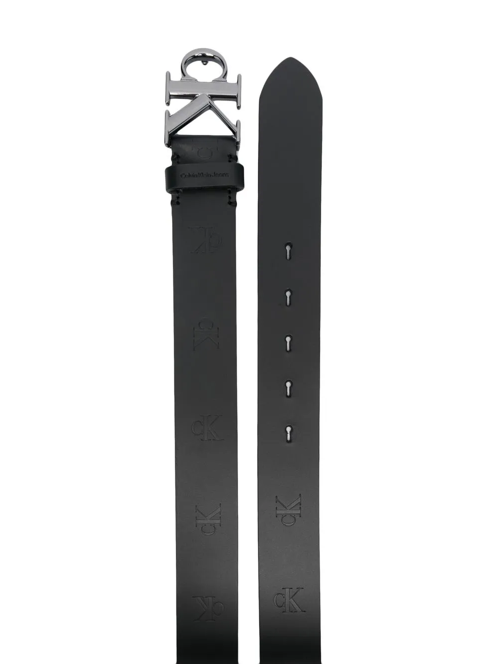 Calvin Klein Jeans Leren riem - Zwart
