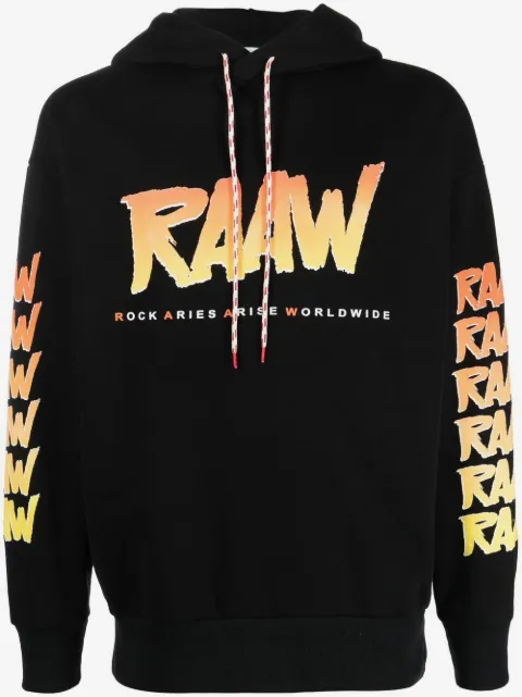Aries hoodie con logo estampado