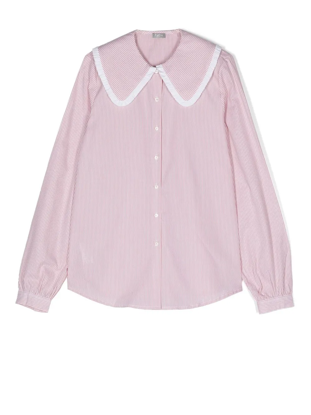 

Il Gufo candy-stripe long-sleeve shirt - Pink