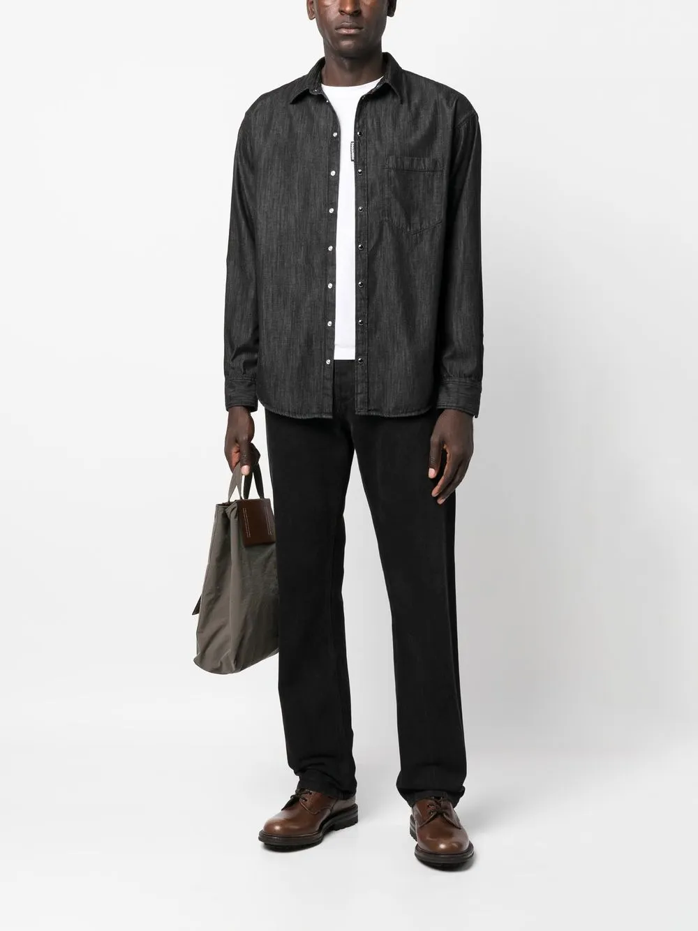 Dsquared2 Katoenen overhemd - Zwart
