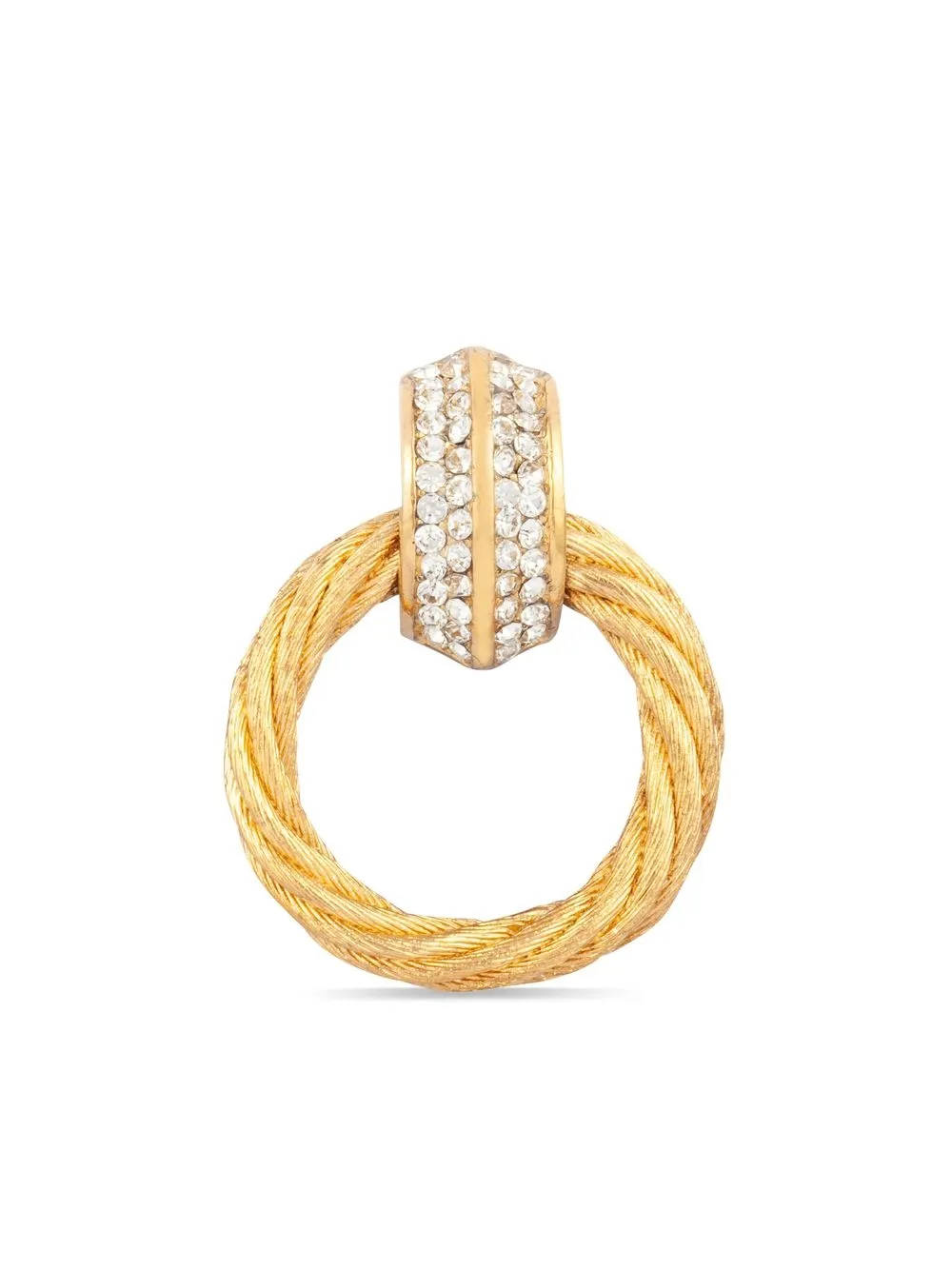 Christian Dior Pre-Owned 1980s pre-owned crystal-embellished post-back earrings | Image 2