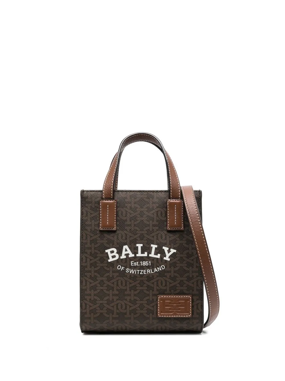 

Bally bolsa de hombro con monograma Crystalia B - Marrón