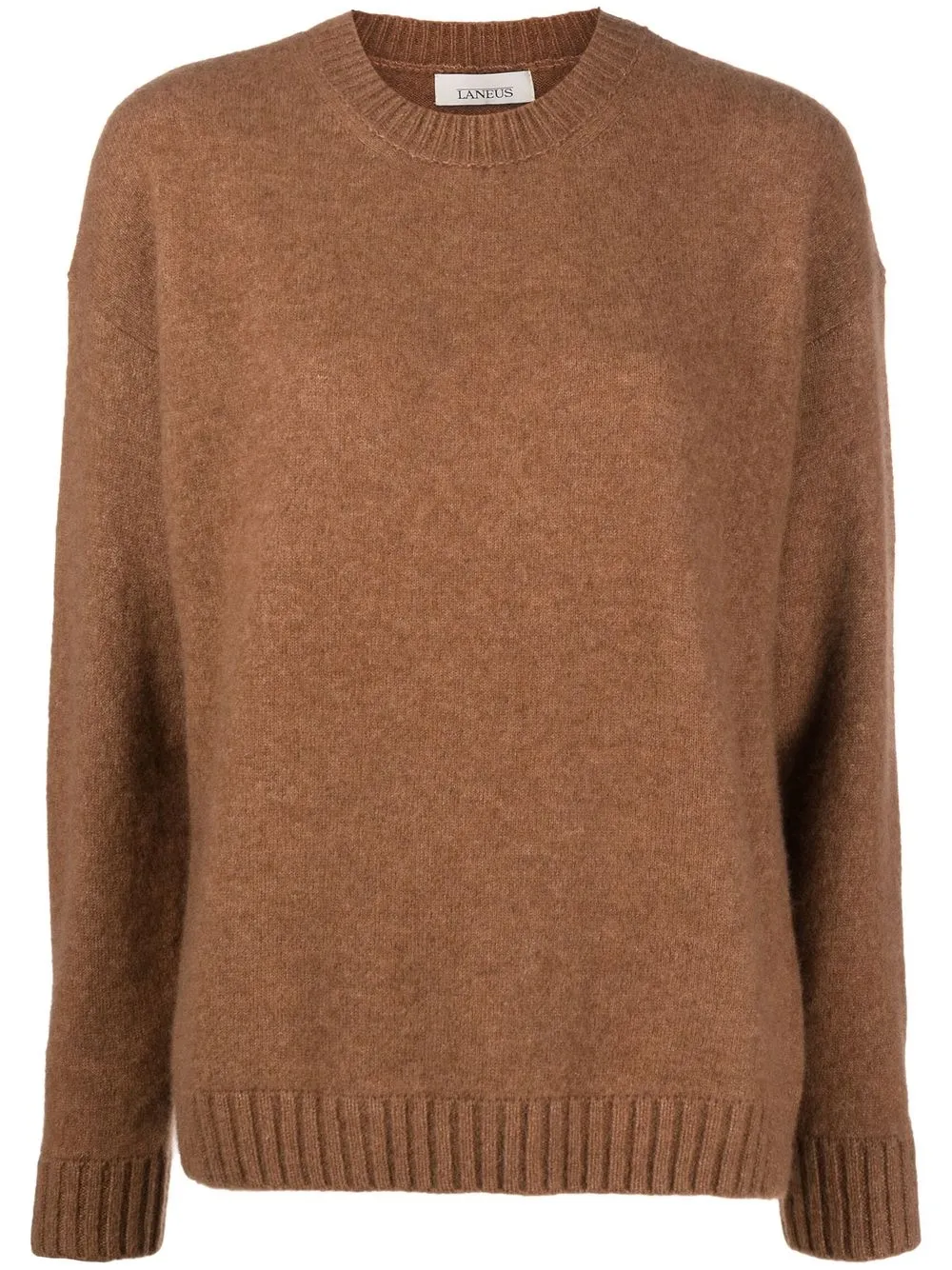 

Laneus knitted round-neck jumper - Brown