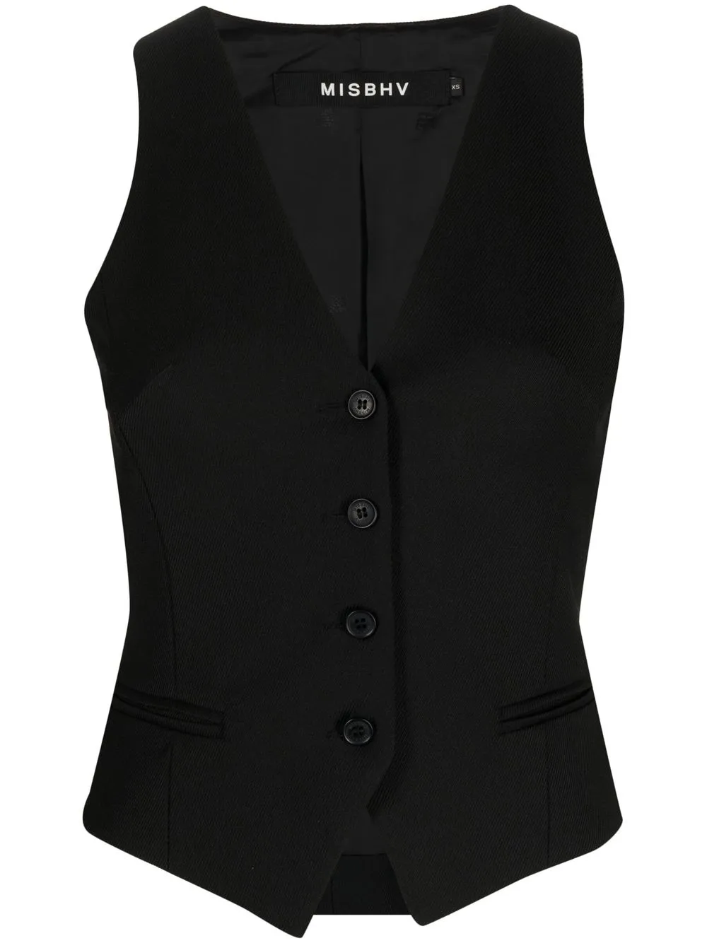 

MISBHV fitted button-down waistcoat - Black