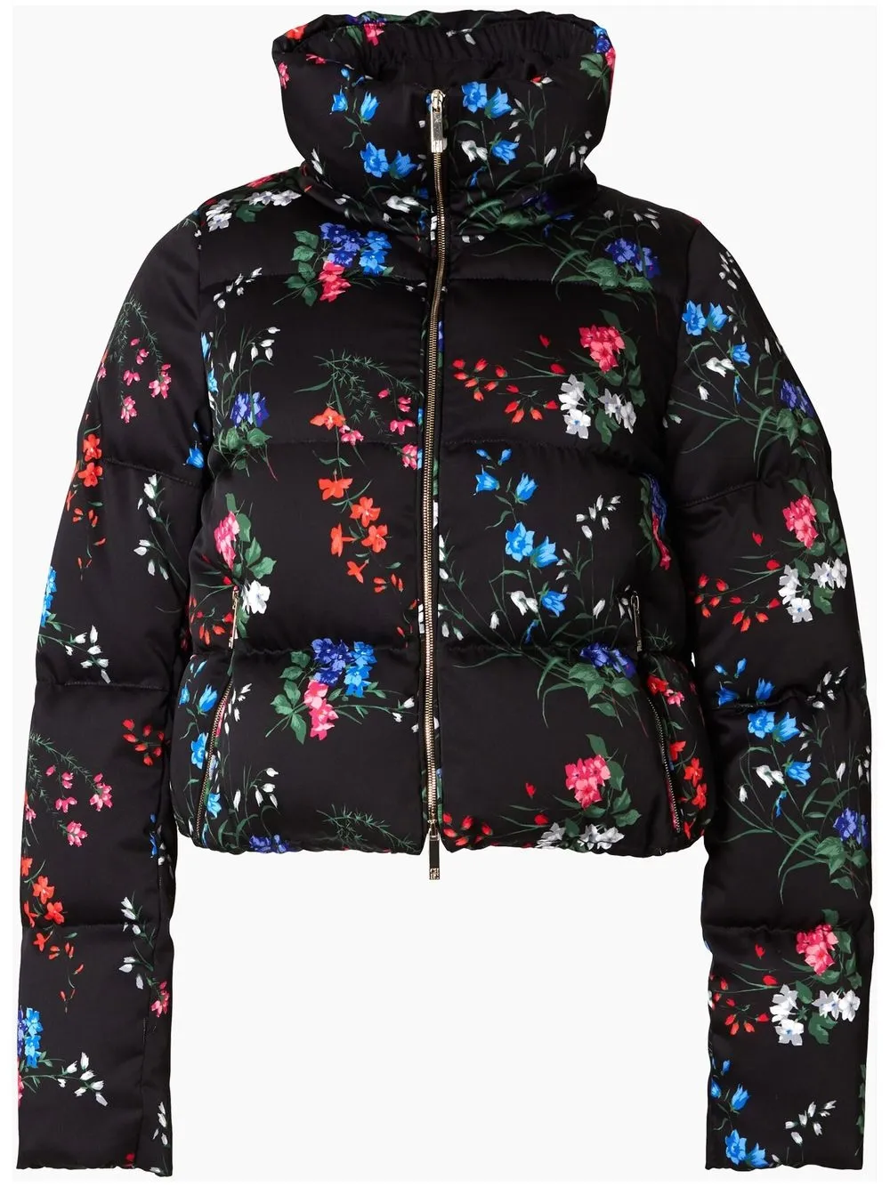 

Carolina Herrera floral-print puffer jacket - Black