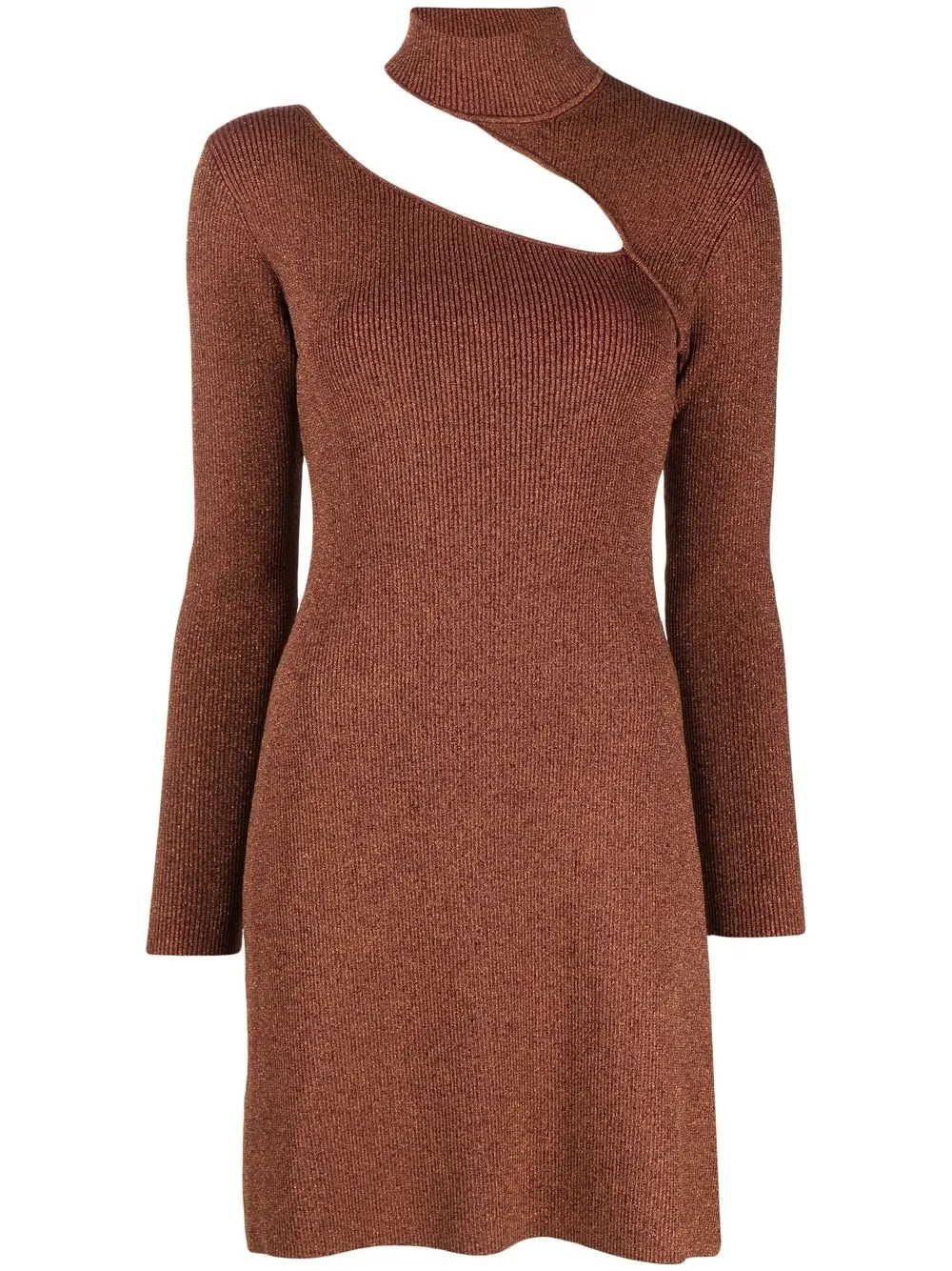 

Cult Gaia Jet cut-out knit dress - Brown