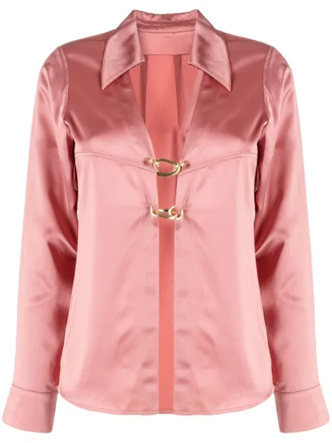 Cult Gaia Yoona satin link shirt