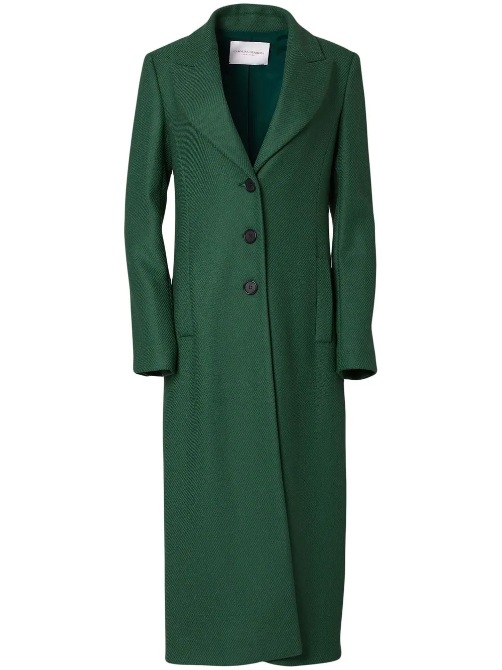 Carolina Herrera wool single-breasted coat - Green