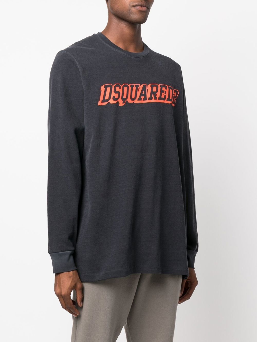 DSQUARED2 logo-print long-sleeve sweatshirt Men