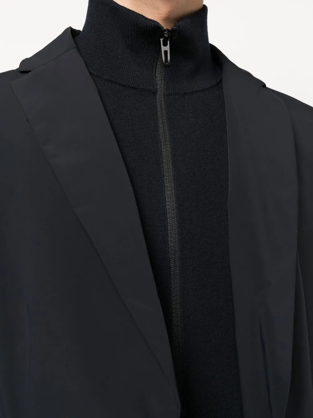 Emporio Armani Single-breasted Two-button Jacket In Schwarz