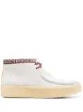 Clarks Originals paisley-print ankle boots - White