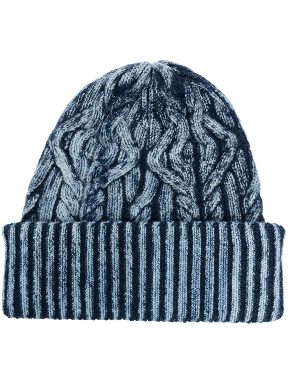 

Altea acid-wash cable-knit beanie - Blue