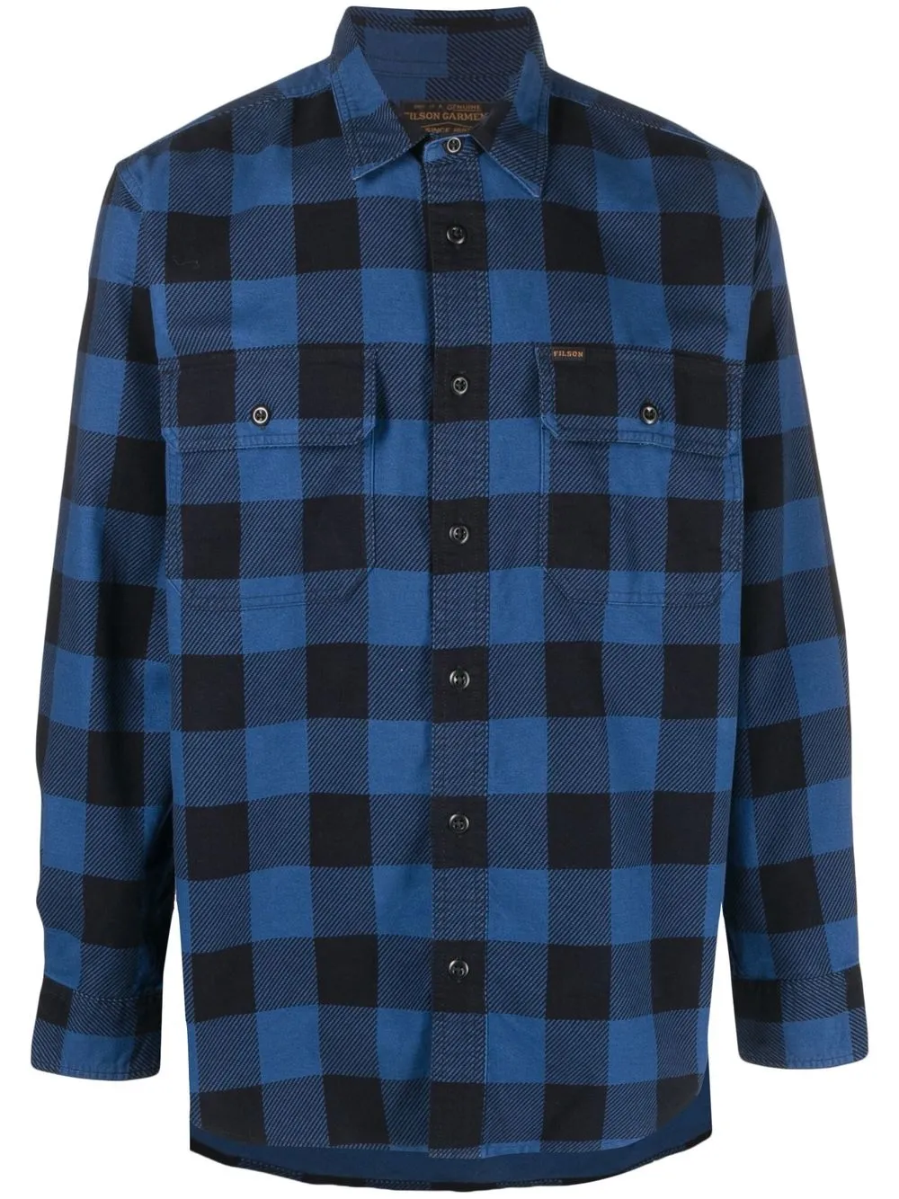 

Filson camisa Work con motivo de cuadros - Negro