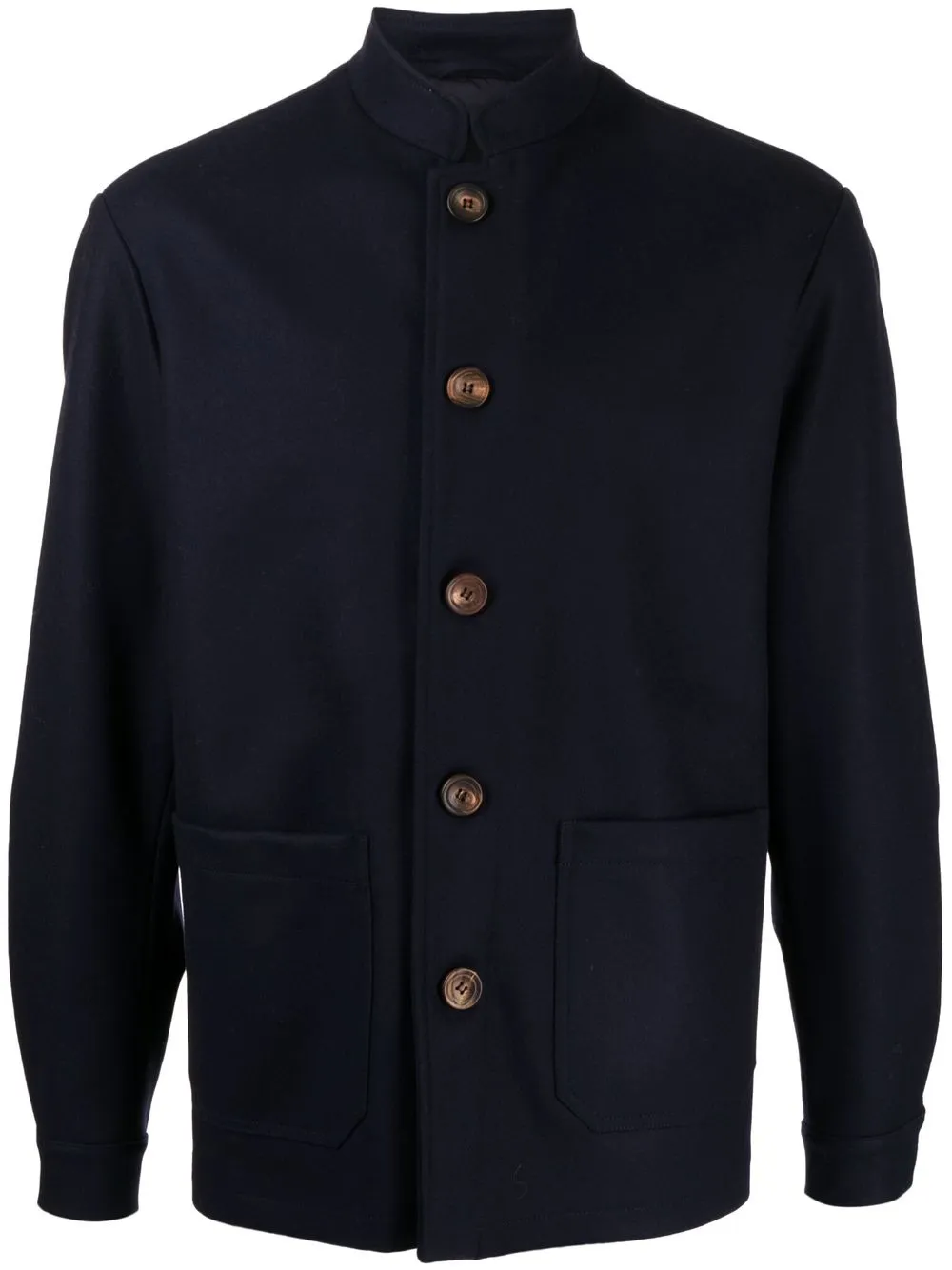 

Doppiaa stand-up collar cotton jacket - Blue