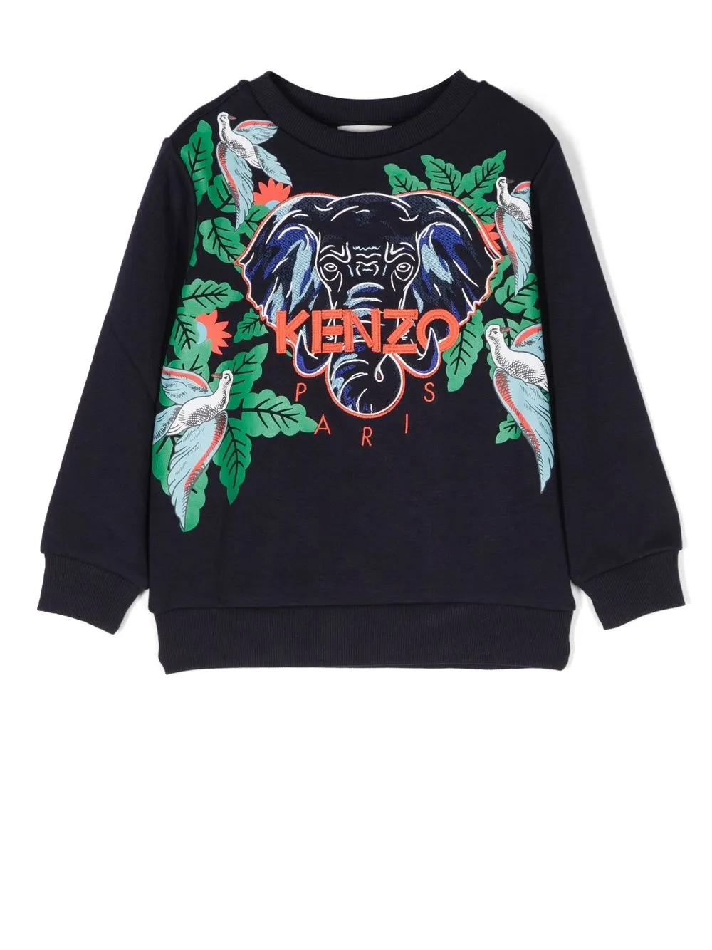 

Kenzo Kids Elephant-print sweatshirt - Blue