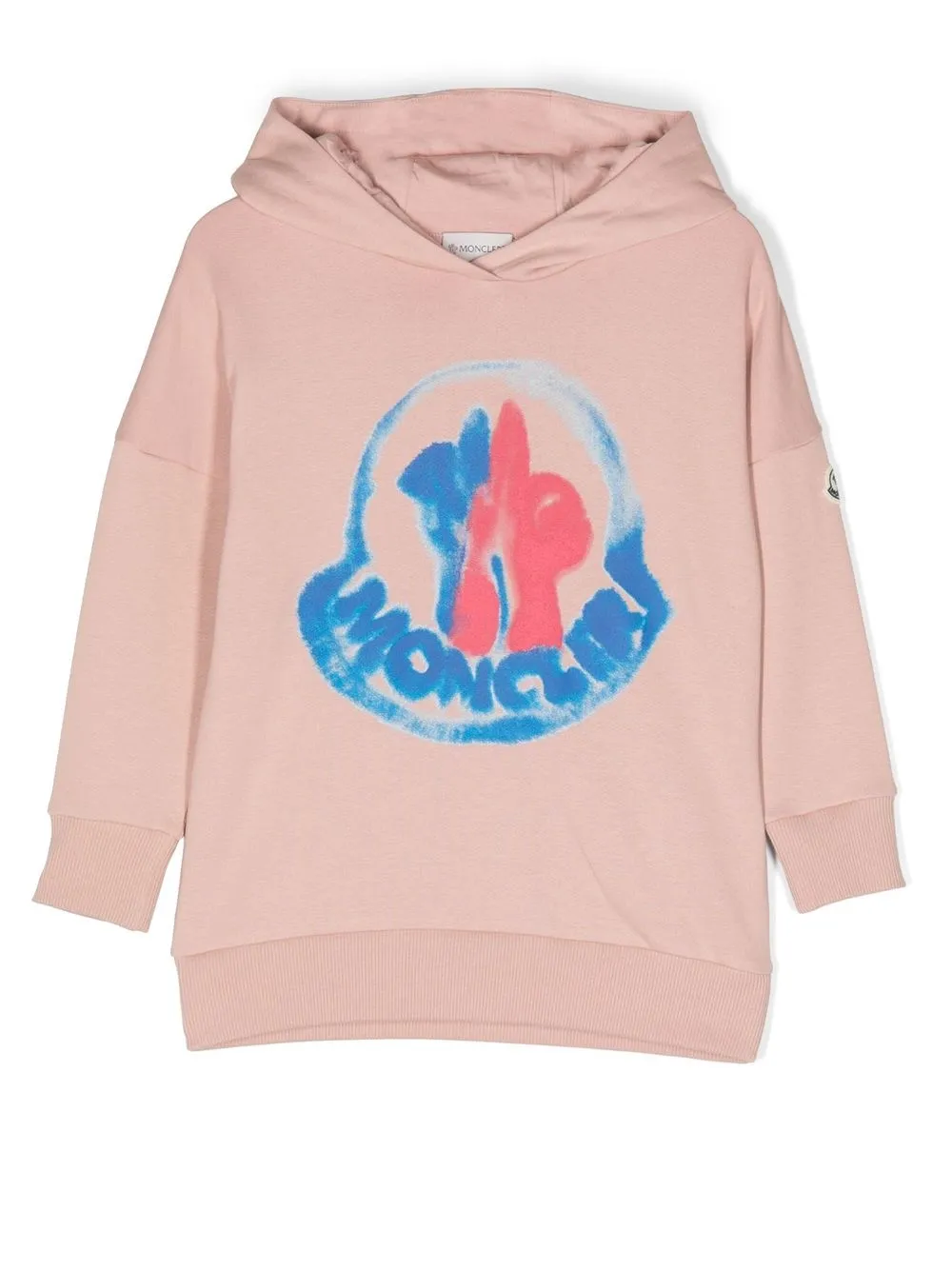 

Moncler Enfant hoodie con logo estampado - Rosado