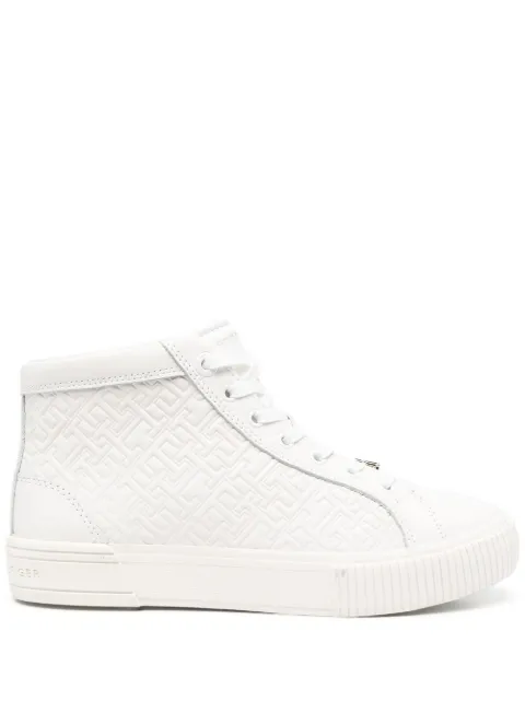 Tommy Hilfiger tenis altos con monograma en relieve