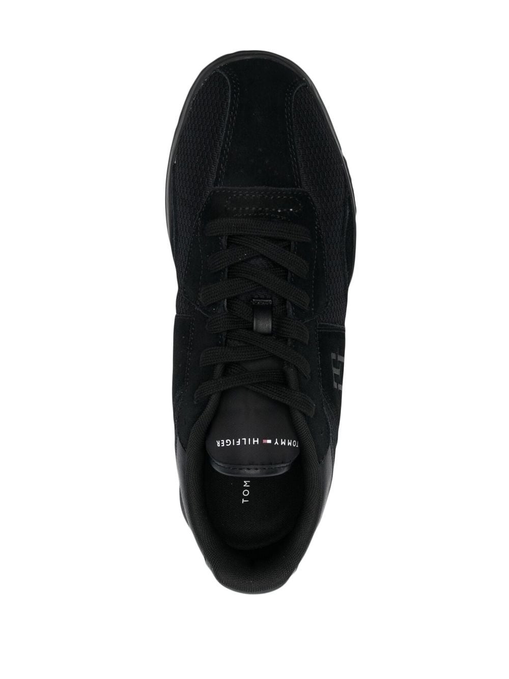 Shop Tommy Hilfiger Retro Modern Runner Sneakers In Black
