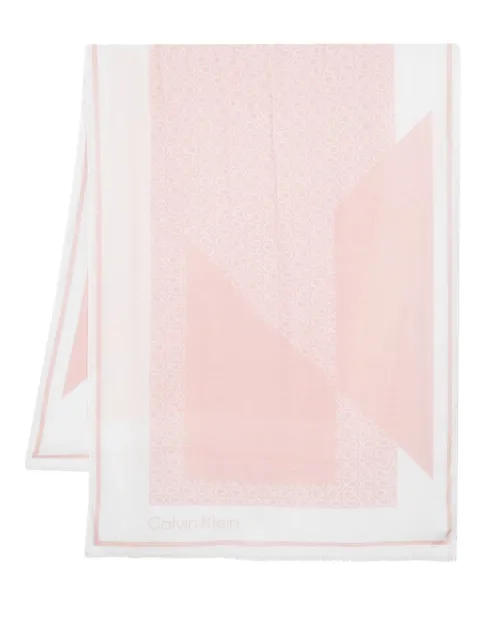 Calvin Klein logo-print scarf