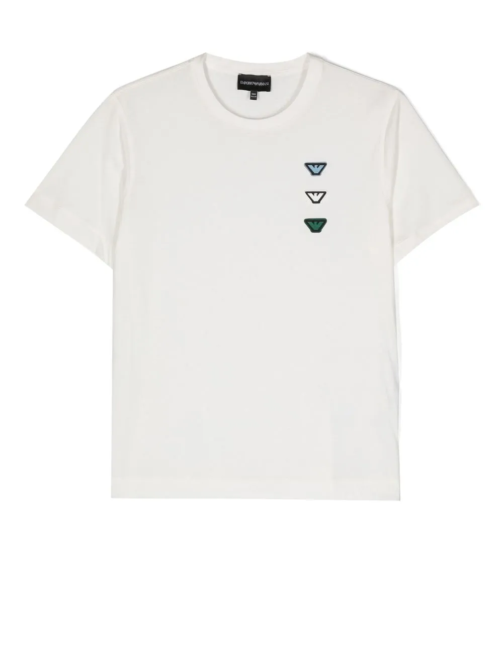 

Emporio Armani Kids playera con parche del logo - Blanco