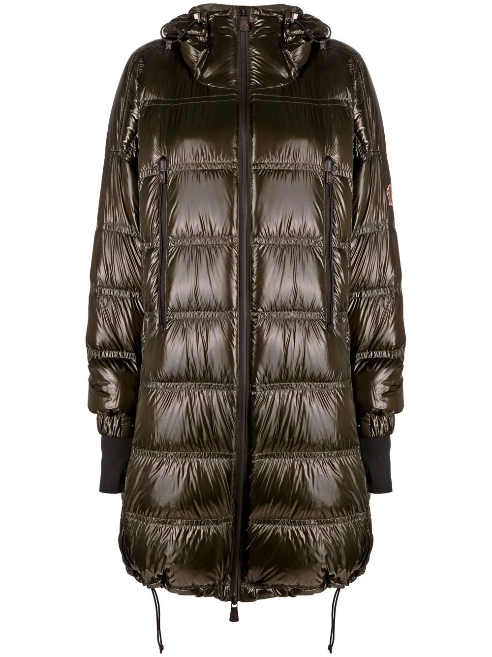 

Moncler Grenoble zip-up padded coat - Green