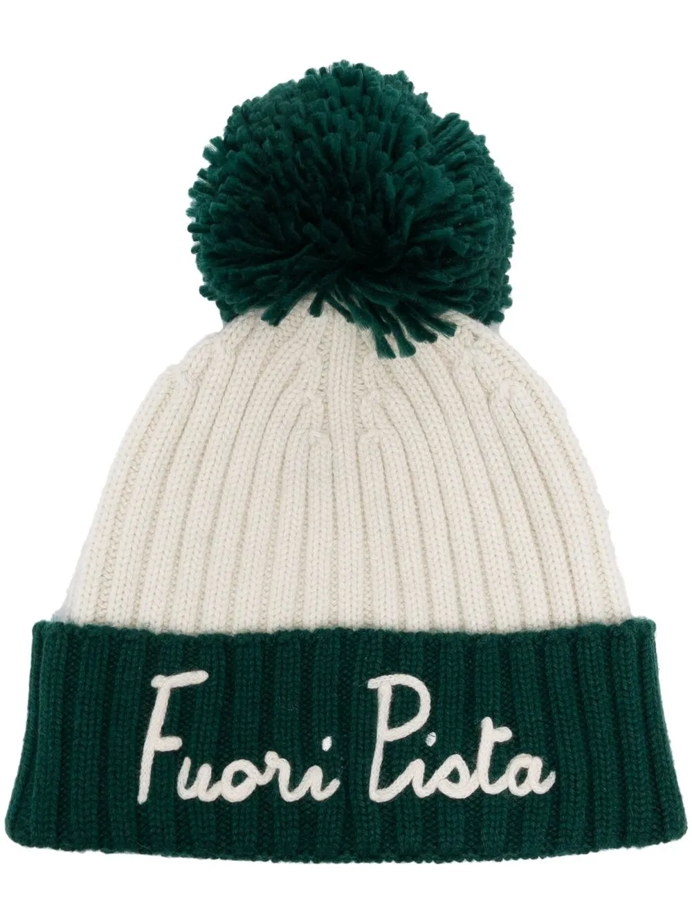 

MC2 Saint Barth logo-embroidered knitted beanie - Neutrals
