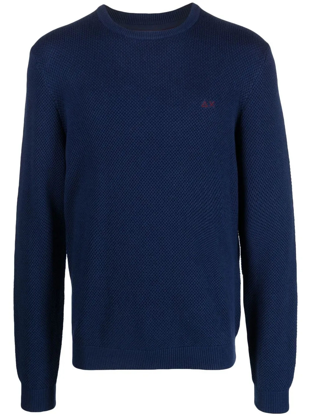 

Sun 68 embroidered-logo crew-neck sweater - Blue