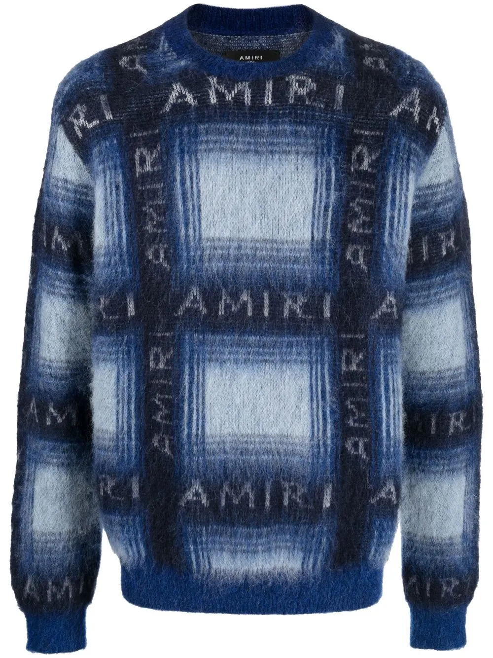 

AMIRI logo knit jumper - Blue